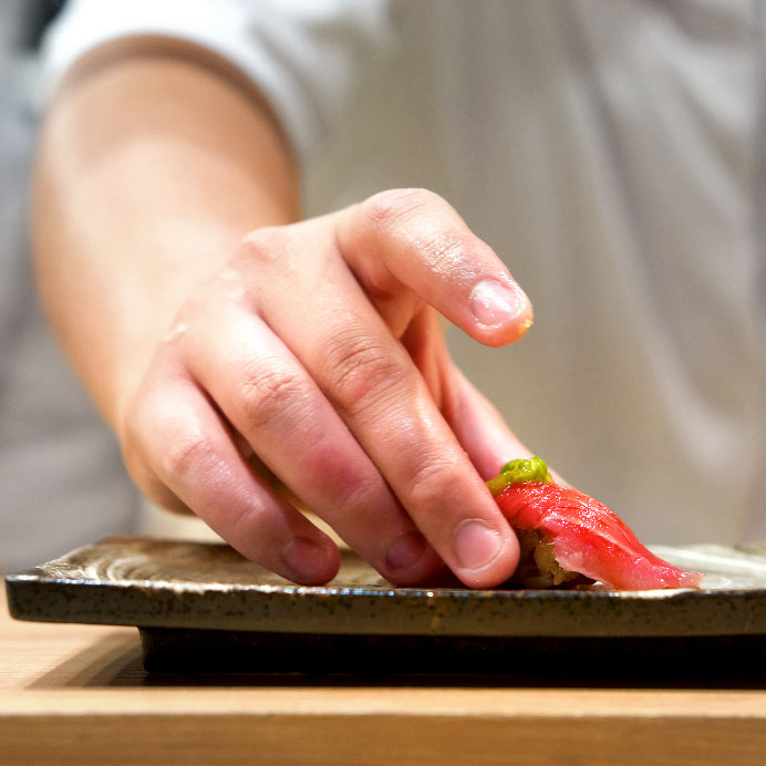 鮨し禅の床の間と設え